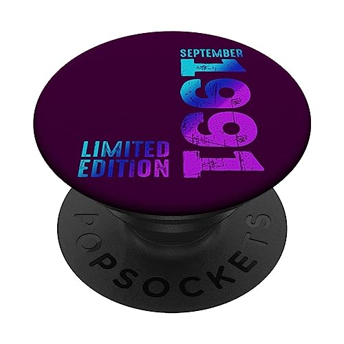 En septiembre 1991 Desde 1991 Vintage 1991 Nacimiento Retro 1991 PopSockets PopGrip Intercambiable