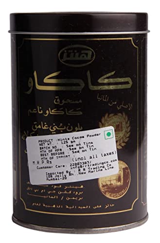 Hintz Fine Dark Cocoa Powder • Drinking Chocolate • Baking, 4.41 oz ℮ 125 g