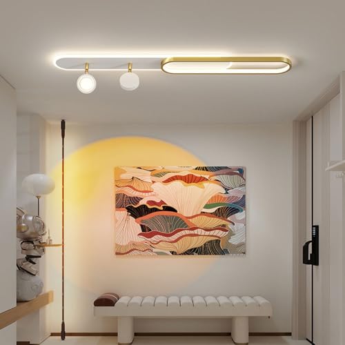 Plafonnier LED coucher de soleil dimmable de 100 cm avec télécommande - 4