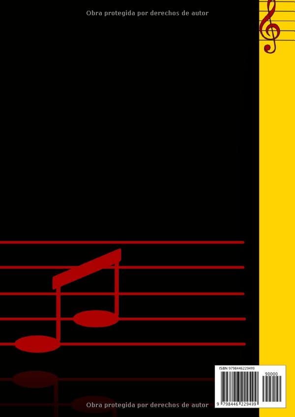 Miniatura 2 de Cuaderno de música pentagramado A4 Libreta Pentagrama para piano guitarra (Spanish Edition)