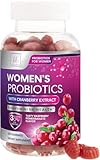 Probiotics for Women Gummies with Cranberry - 6 Premium Strains for PH Balance, Digestive Health, Vaginal & Immune Support, 3 Billion CFU, Women's Probiotic Gummy for Feminine Health - 120 Gummies