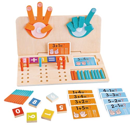 KUKUTrue® Juguetes Montessori 3 4 5 6, Juegos Educativos Niños 3 Años, Juegos Educativos Niños 4 Años, Juguetes Madera, Estudiando Matemáticas, Regalo Niño Niña 3–6
