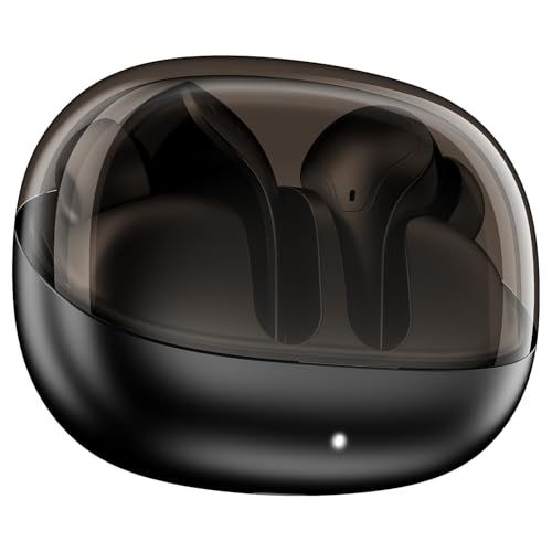 boAt Airdopes Plus 311, Glass Design, ENx Tech, Fast Charge, 50 Hrs Battery, App Support Bluetooth Earbuds, TWS Ear Buds Wireless Earphones with mic (Charcoal Black)