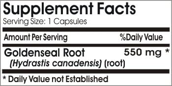 Goldenseal Root 550mg ~ 200 Capsules - No Additives ~ Naturetition Supplements
