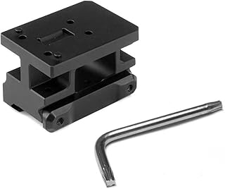 Tactical Scope Riser Mount for AEMS Red Dot Sight, 2.26" Optical Centerline Height, Riser Optic Base, Fit 20mm Picatinny Rail, Black - AWETHE