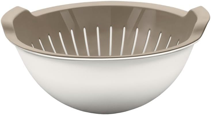 Orret Home 3L Kaseli Süzgeç – Yeşillik, Sebze ve Meyve Yıkamak İçin Pratik Badyalı Süzgeç – Çok Amaçlı Gıda Yıkama Kabı, Dayanıklı ve Kullanışlı Mutfak Gereci - Görsel 1