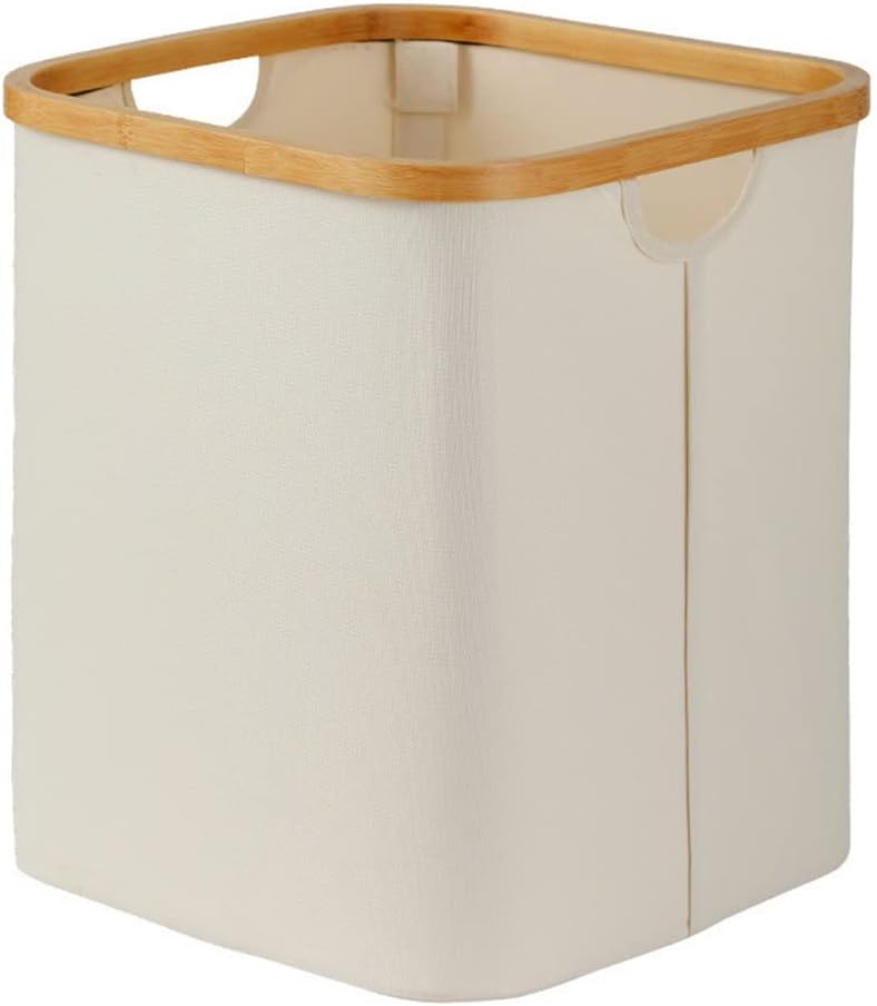Waterproof Foldable Laundry Basket W/Handle Large Bamboo Dirty Clothes/Toys/Debris Multifunctiol Storage Basket (Color : 45x30x22cm) (40.5x33x45cm)