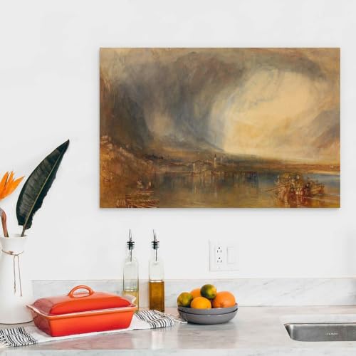 Lienzo de J. M. W. Turner Flüelen 40 x 60 cm para vestir paredes vacías con arte moderno 4