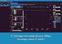 USB 3.1 Power Meter Tester Digital Multimeter Stromtester Spannungsdetektor Lua Interpreter integriert Offline-Kurvenaufzeichnung DC 26 V 6 A,PD 2.0/3.0 QC 2.0/3.0/4.0 pps Trigger AVHzY CT-3 – Ansicht 5