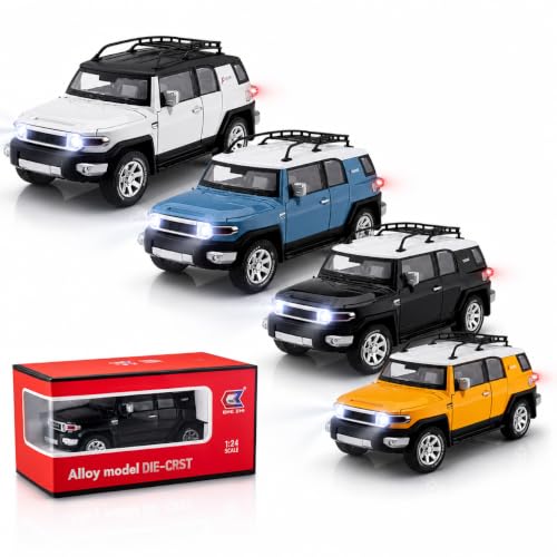 Image of Magicwand 1:24 Scale Die-Cast Tayota FJ Cruiser【X-Large】【Box Packing】 with 6 Openable Doors,Pull Back Action,Lights,Music【Random Color】【Pack of 1】