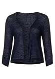 Raffung an den Ärmeln Street One Damen Kurze Shirtjacke Suse deep Blue 38