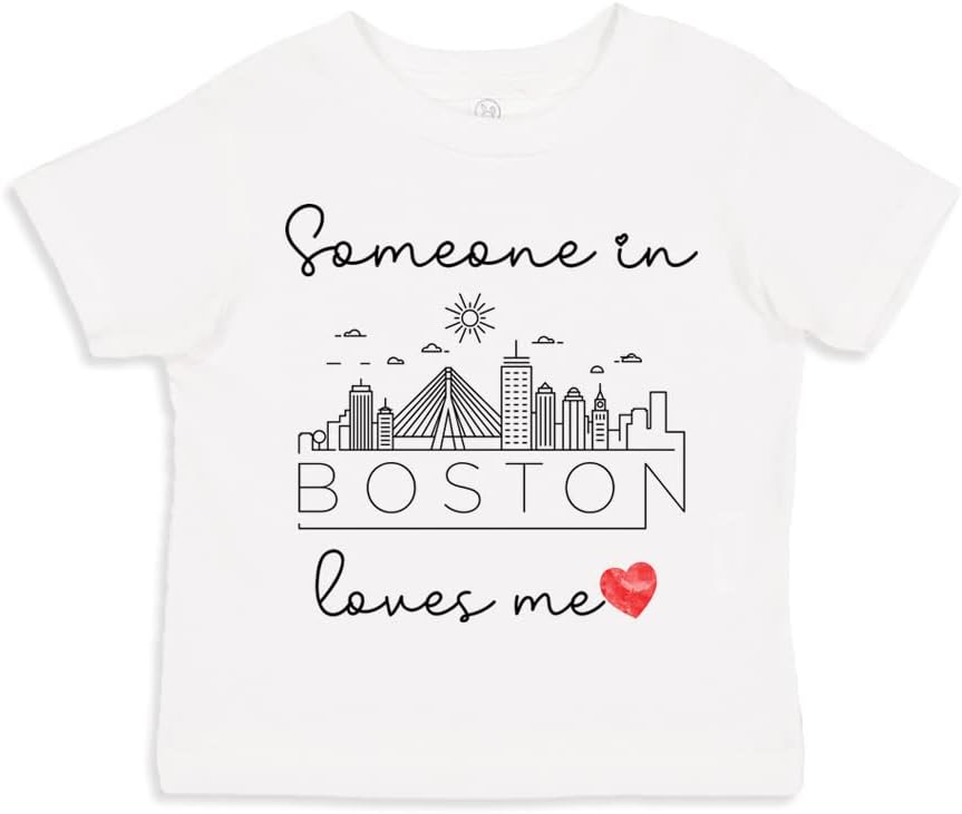 Someone Loves Me in Major U.S. Cities Toddler T-Shirt Long Distance Gift for Boy or Girl