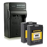 Inhalt: 2x Lithium-Ionen-Akku und 1 Ladegerät Panansonic VW-VBG130.