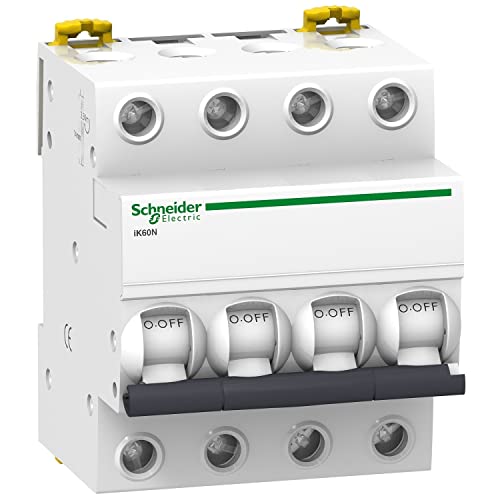 Schneider Electric A9k17425 Interruptor Automático Magneto Térmico, Ik60n, 4p, 25 A, Curva C
