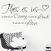Autocollant mural avec inscription « This is Us Crazy Loud Love » Wall Sticker Inspiré Famille Citation Autocollant Art Lettrage Dire Décoration de La Maison pour Chambre Salon Bureau