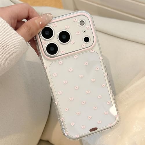 Coque antichoc iPhone 17 Pro transparente et fleurie en rose : l'élégance robuste