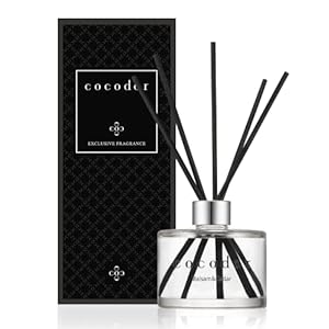 COCODOR Signature Reed Diffuser/Balsam&Cedar/6.7oz(200ml)/1 Pack/Reed Diffuser, Reed Diffuser Set, Oil Diffuser & Reed…