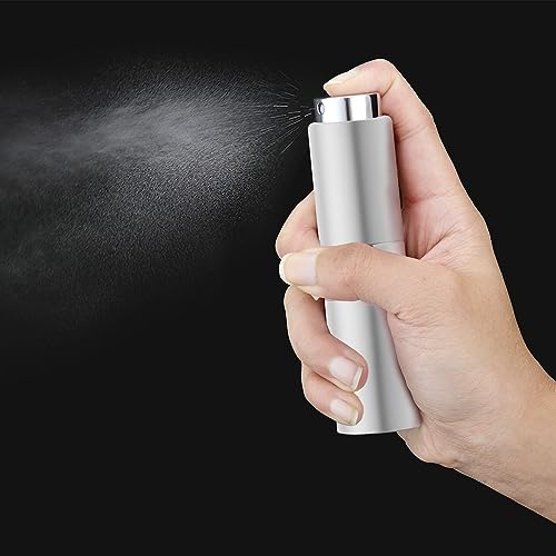 Image of 20ML Perfume Atomizer, Travel Cologne Spray Bottle, Mini Empty Sprayer Dispenser (Silver, 1PCS)
