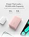 Belkin Portable Charger, Power Bank with Integrated Cable 10000 mAh 20W - Fast Charge USB C Power Delivery - iPhone 17, Air, Pro, Pro Max, iPad, AirPods, Apple Watch, Galaxy S25, & More - Pink