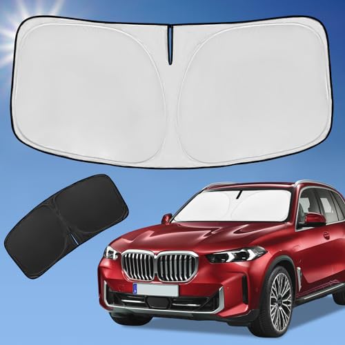 Sun Shade Sunshade for BMW X5 2019-2024 2025 2026 Windshield Cover, 4-Layer Front Window Shade...