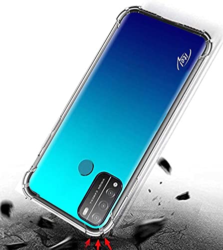 Image of Soft Flexible Silicone Back Cover Itel Vision 2, Transparent Case + Screen Guard