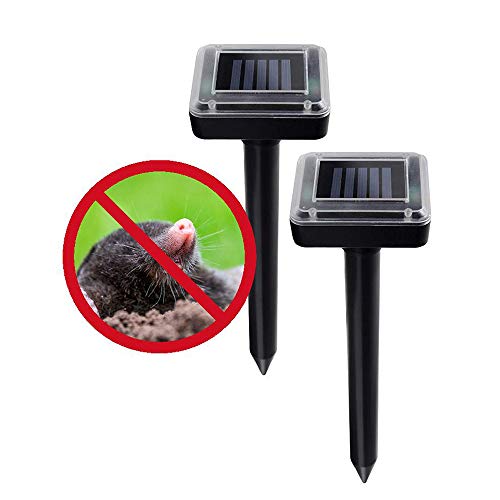 Ultrasonic Mole Repeller by Wide World - Professional Solar Powered Waterproof Outdoor...