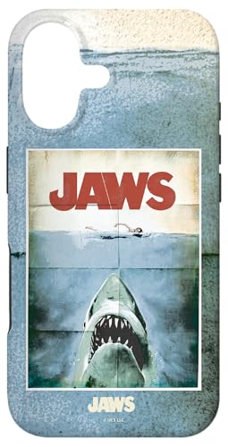 Image of Jaws 50th Anniversary Poster Vintage Style Front & Back Case for iPhone 17