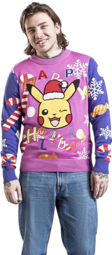 Pull Pokémon Pikachu multicolore vêtement sweat unisexe coupe regular