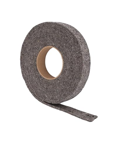 2" Wide Heavy Duty Felt Weatherstrip – 17 Ft Roll | Thick Industrial-Grade Door & Window Seal | Blocks Drafts, Dust, Noise, and Vibration | Easy to Cut & Install | Indoor/Outdoor Use