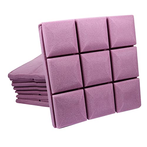 12 piezas de paneles absorbentes de sonido para paredes para estudios de grabación en casa miniatura 1
