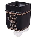 Faith Hope Love 1 Corinthians 13:13 Ceramic Stoneware Plug-in Outlet Wax and Oil Warmer