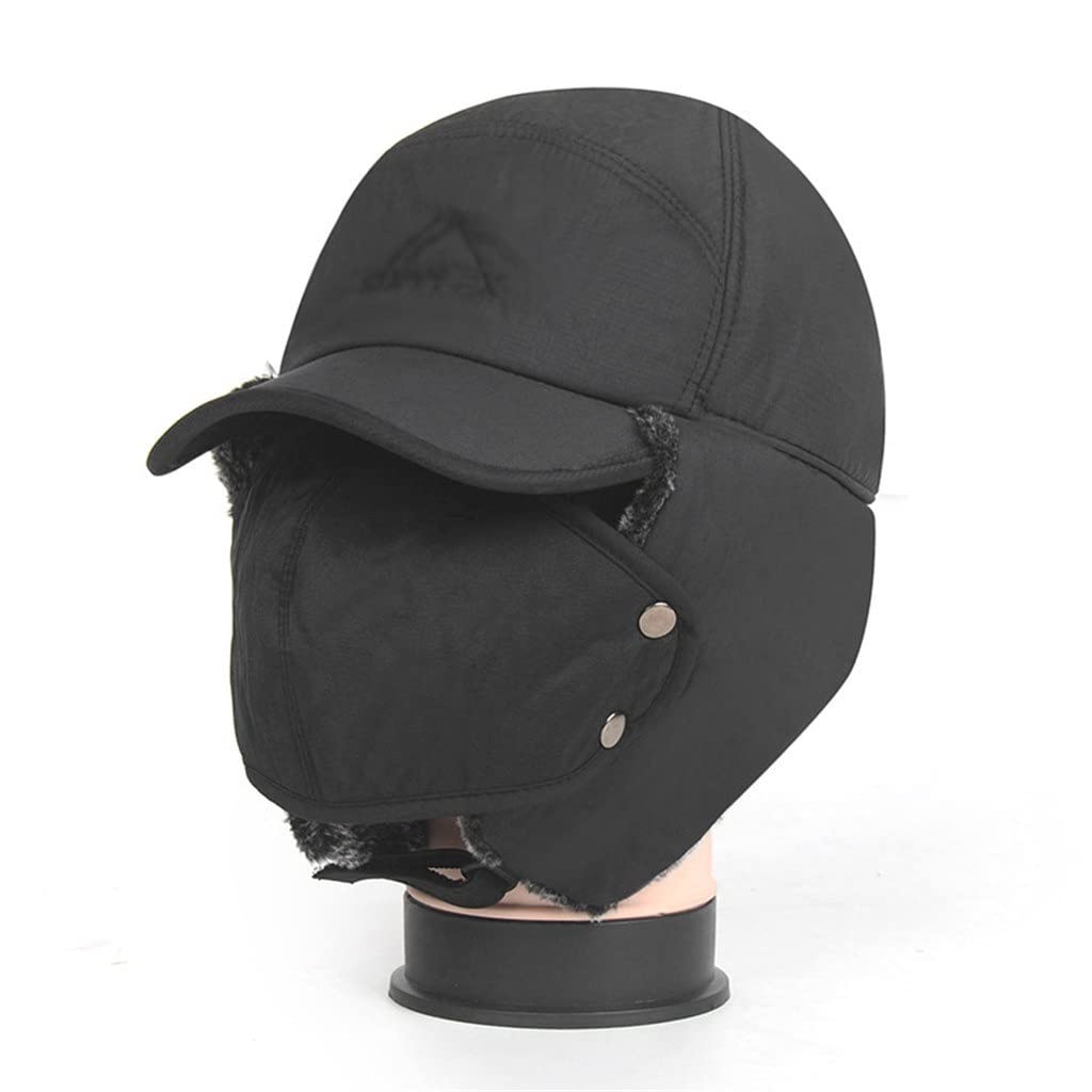 FENOKD Winter Thick Warm Hat Windproof Cold Face Protection Ear Cap Middle-Aged Cap (3 Pack)?3-Pack