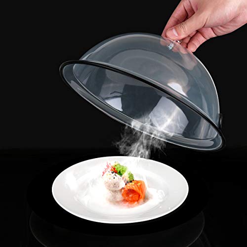Tmkeffc Smoking Cloche Dome Cover 10 Inch Lid For Smoke Infuser, Version 1, Specialized Accessory For Smoker Gun Smoking Infusion Plates, Bowls And Glasses, Transparent #TOP6