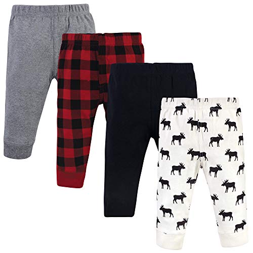 Hudson Baby Unisex Baby Cotton Pants and Leggings, Moose, 3-6 Months