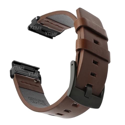 Bracelet de montre en cuir au quotidien pour Fenix 5X 6X 7X 26mm 22mm