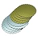Juego de bases de tartas doradas y plateadas de cartón de 3 mm de grosor, con borde decorativo ondulado dentado, en varias cantidades para servir, transportar y apilar tartas y pasteles