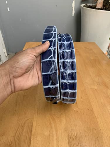 Genuine crocodile alligator leather skin PATINA PAINT belt buckle for men, handmade Men's belt, gift for him4