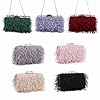YUEZHAN Abendtasche Damen Clutch Mode Frauen Quasten Abend Tasche Hochzeits-Clutch-Geldbörse Dame Elegante Bankett-Party-Handtasche Kette Schulter-Umhängetasche Dunkelgrün #1