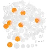 GOOHOCHY ロボットギアセット プラスチック製多機能ギアパック DIY手工芸組み立て用 小型機械部品と学習 向け 色とス カラー