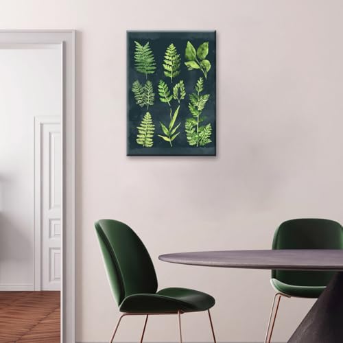 Fougères botaniques art sur toile grand format pour déco sans stress - 3