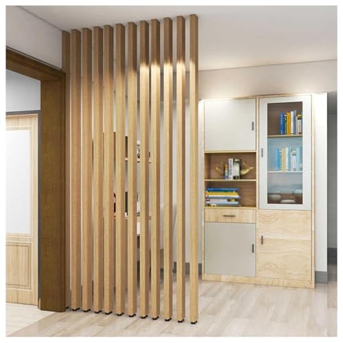 Biombo de madera de altura ajustable para entradas, oficinas y comedores.