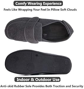 mens slippers eee width