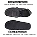 Men's Extra Wide Width Diabetic Recovery Slippers, Adjustable Closures Swollen Feet Arthritis Edema Orthopedic Footwear, Indoor/Outdoor Walking Shoes Black