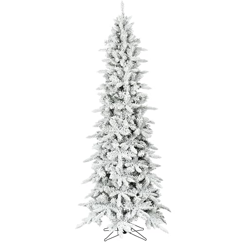 Fraserhillfarm65ftslimmountainpineflockedartificialchristmastreewithstandunlitfoldablefaketreewithrealisticsnowyfoliageforhomedecoration  Urban Country Home Decor Fraser hill farm 65 ft slim mountain pine flocked artificial christmas tree with stand unlit foldable fake tree with realistic snowy foliage for home decoration  urban country home decor