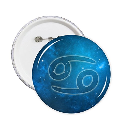 Badge Cancer Zodiaque Starry Night Sky DIYthinker M - Broche astro constellation nuit étoilée