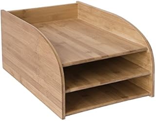 Osco BAM-3TT Bamboo Three Tier Letter Tray