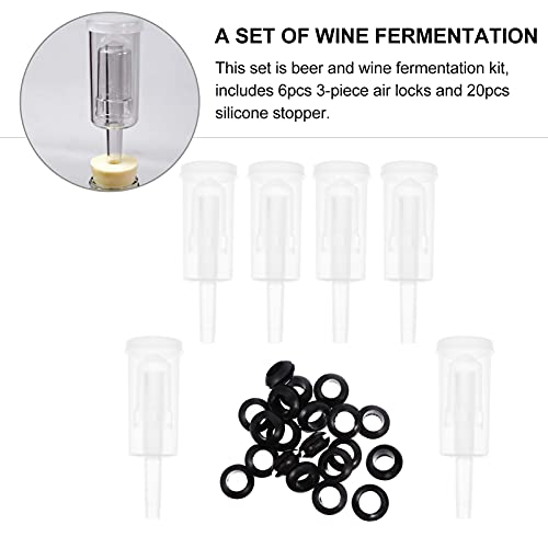 1 Conjunto Válvula De Retenção De Três Peças One- Way Válvulas Válvula Fermenta??o Fornece Airlocks
