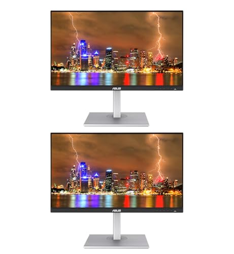 Image of Asus ProArt PA278CGV 27-inch 1440P 2K QHD 144 Hz 5 ms IPS Professional Monitor, 2-Pack Bundle with USB-C 90W PD, DisplayPort, HDMI, USB Hub and Integrated Speakers
