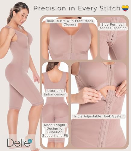 Image of FAJAS DISENOS D'PRADA DELIE Shapewear Tummy Control High Compression Faja Colombiana Girdle for Women Abdomen Control