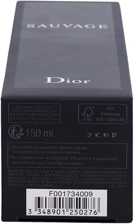 Christian Dior Sauvage Deo Spray 150 ml Men's Deodorant 1 Package (1 x 150 ml)